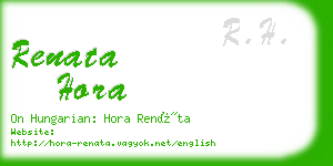 renata hora business card